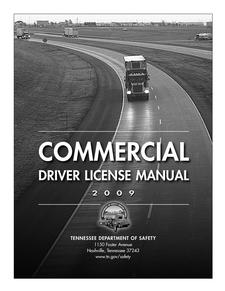Tennessee Commercial Drivers Manual