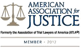 Logo Recognizing The Girards Law Firm's affiliation with American Association for Justice