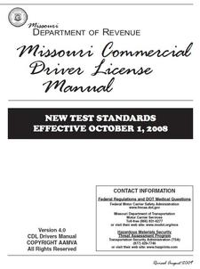 Missouri Commercial Driver License Manual