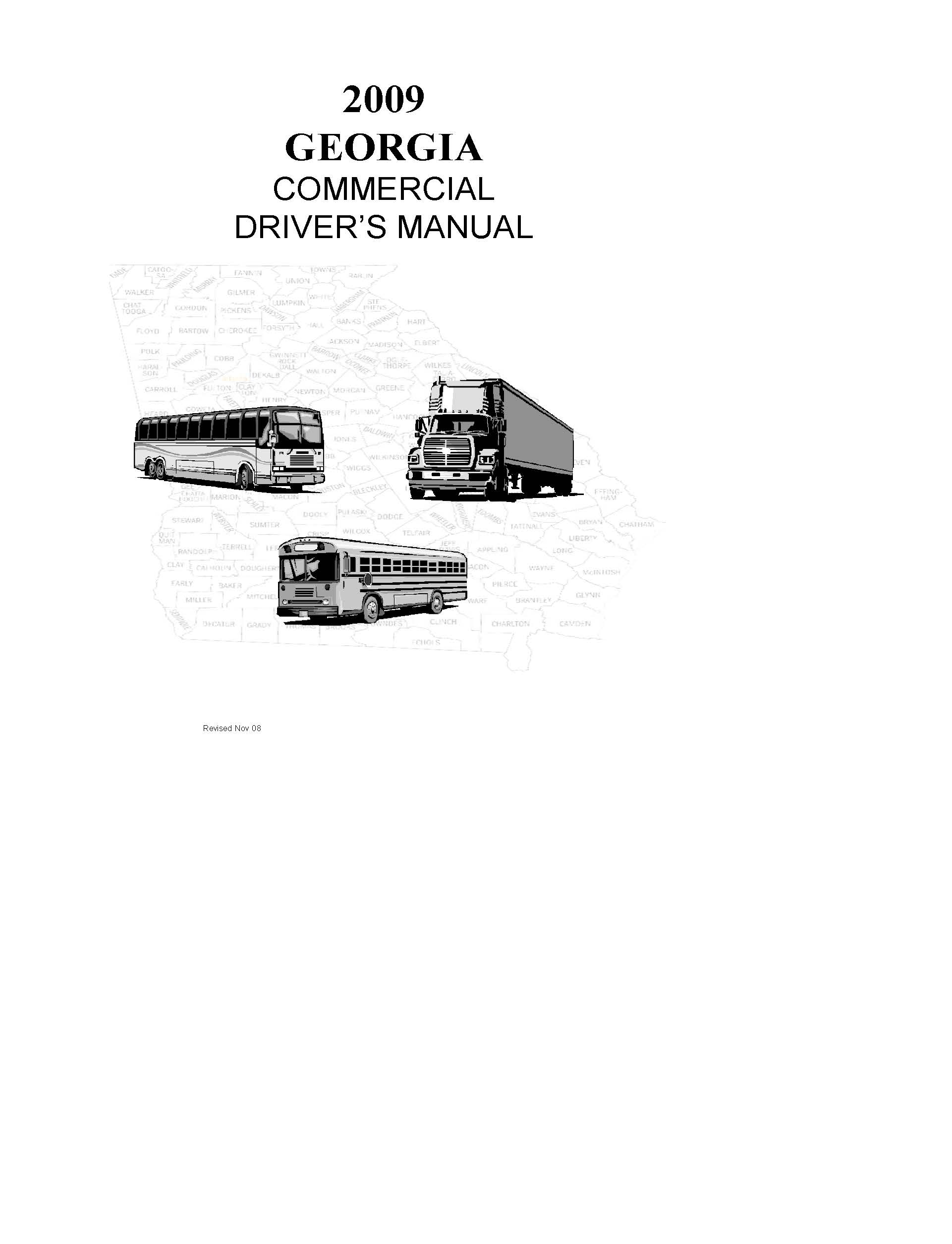Georgia Commercial Drivers License Manual 2009