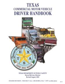 Texas Commercial Drivers License Manual