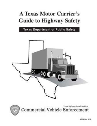 Texas Motor Carrier's Guide to Highway Safety
