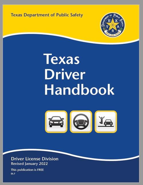 Texas Drivers Handbook 2022